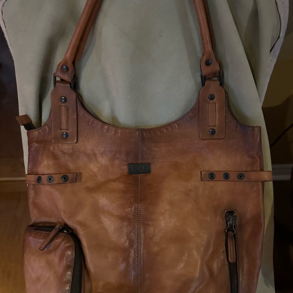MJUS Brown Leather Satchel